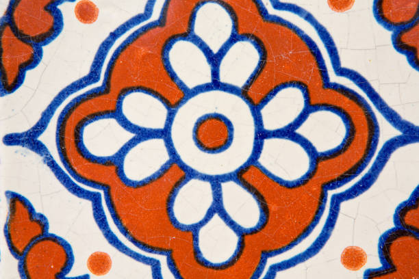 istock Colorful vintage ceramic tiles wall decoration 800357976