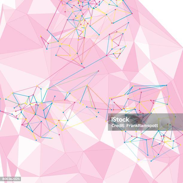 Color Vector Network Nodes Pattern Stock Illustration - Download Image ...