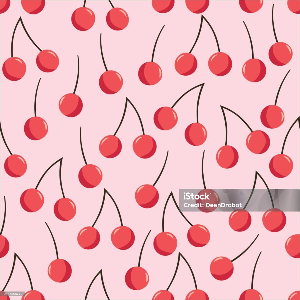 Cherry Pattern Texture Cherry Seamless Pattern Vector Texture For Textile Wrapping And ...