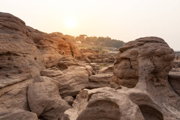 Canyon landscape in Thailand stock photo