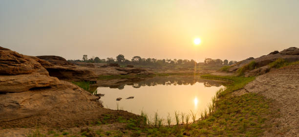 Canyon landscape in Thailand stock photo