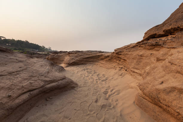Sand pathway stock photo