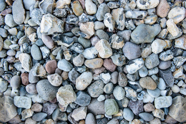 istock Pebble stones, background. Beach on the Rugia Island. 800398382