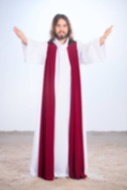 istock Blurry photo of Christ 800398512