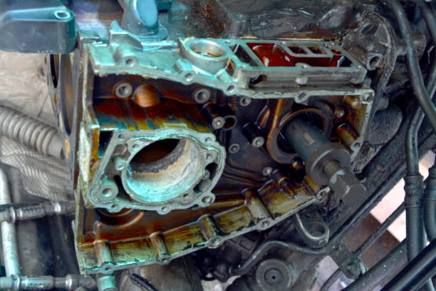 istock Old car and spare parts 800402084