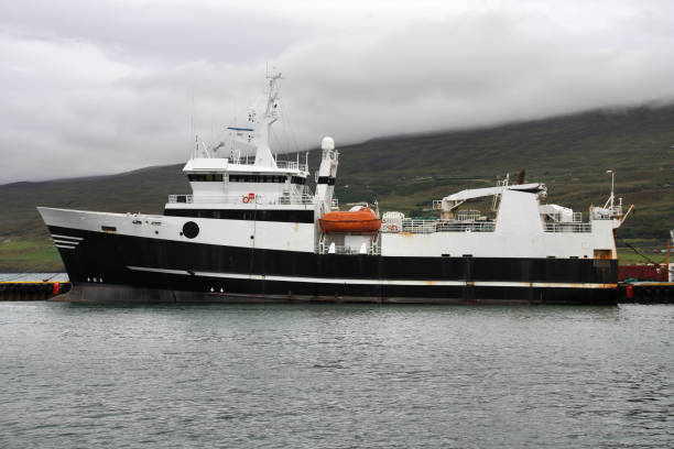 istock Iceland - fishing ship 800402166
