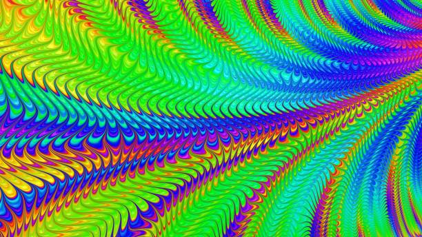 istock Vibrant colorful 3D abstract art 800403324