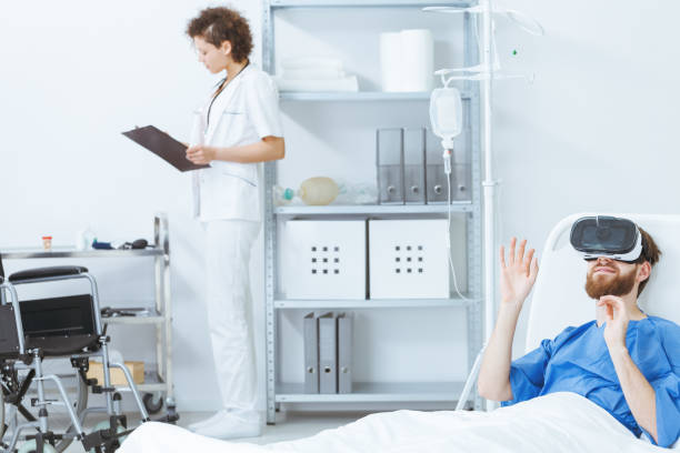 istock Virtual rehabilitation at psychiatric clinic 800406254