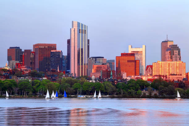 istock Sailboats on the Charles River in Boston 800417488