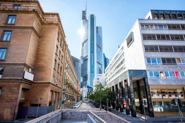 istock Street view in Frankfurt city 800420542