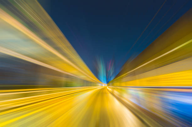Speed motion in urban highway road tunnel