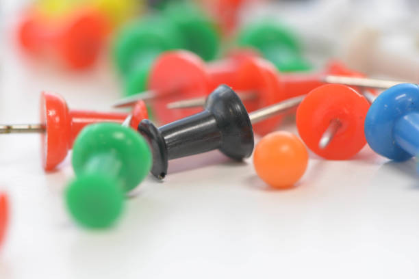 istock Colorful of pins 800451678