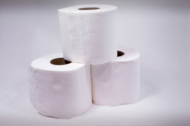 istock Triple Rolls of Soft Perforated Toilet Paper 800457318