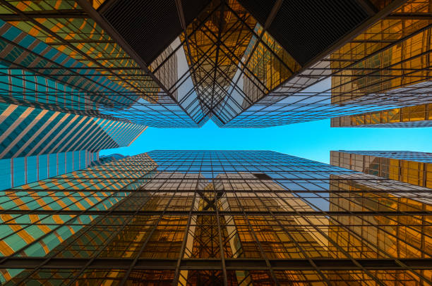 istock Golden building with blue sky 800468588