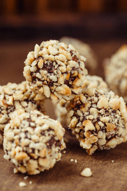 istock Homemade hazelnut truffle candies 800468666