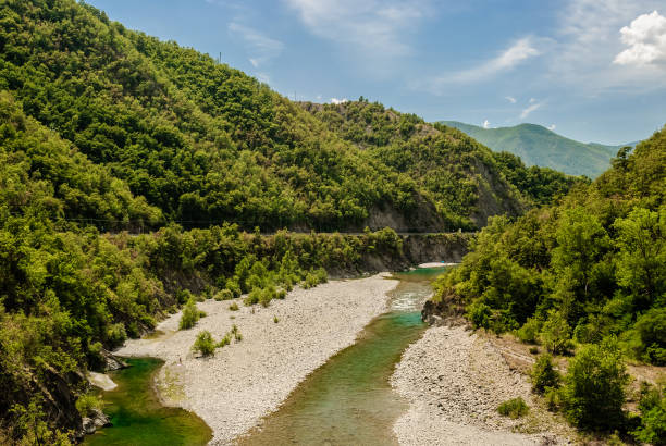 istock The river Trebbia and surrounding hills during the summer 800476472