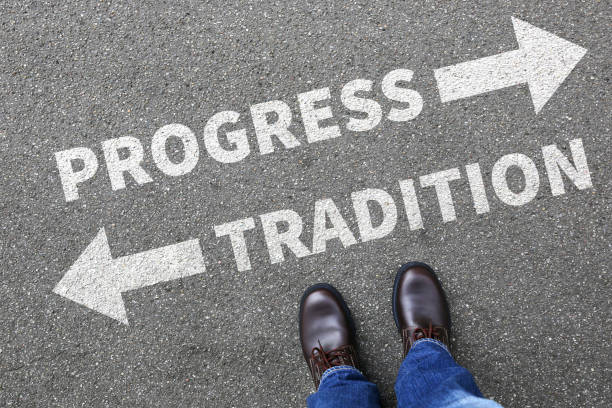 istock Tradition progress future management assessment analysis company business concept 800476534