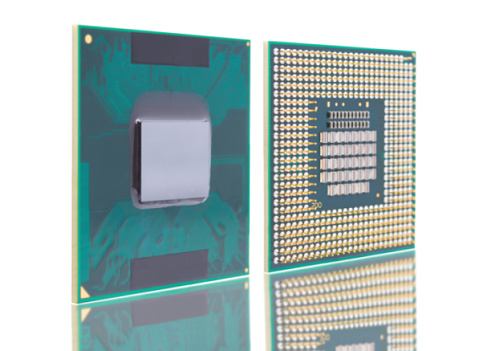 Central Computer Processors Cpu Isolated On White Background With ...