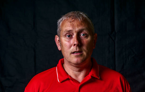 Mature man moody portrait