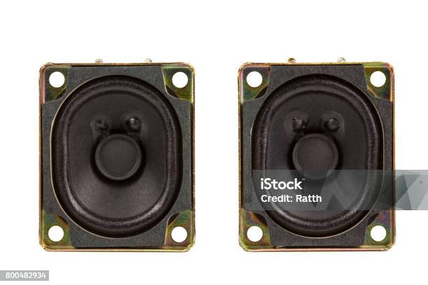 Loud Speakers Stock Photo - Download Image Now - Arts Culture and Entertainment, Black Color, Brass