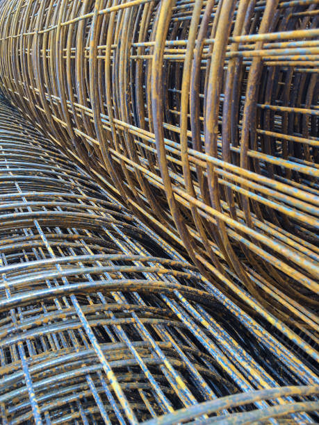 istock Roll of wire mesh steel lack of maintenance and rust. 800483362