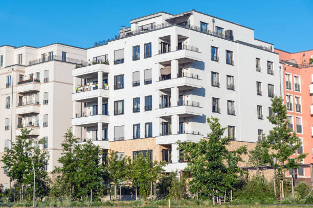istock White new apartment houses in Berlin 800496490
