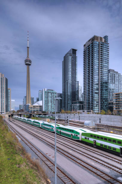 istock Vertical of Toronto near the railway lines 800496740