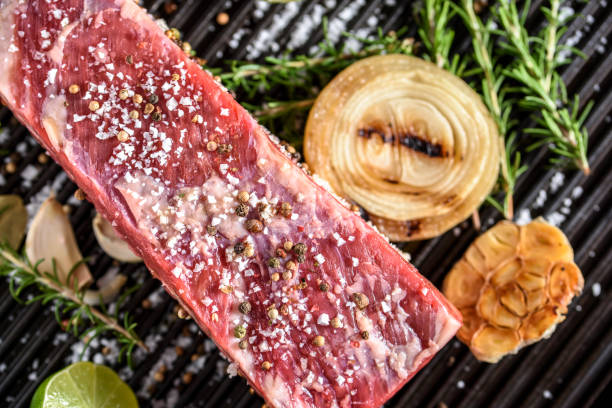 istock Raw Short Rib with Sea Salt and Pepper 800501298
