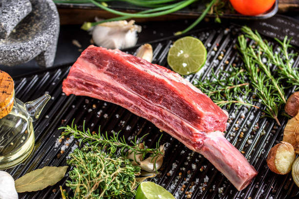 istock Raw Short Rib with Sea Salt and Pepper 800501362