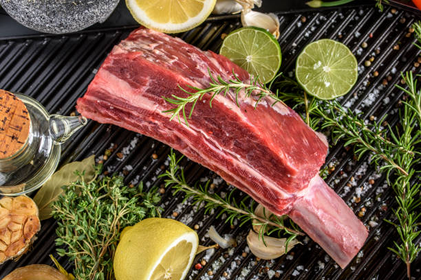 istock Raw Short Rib with Sea Salt and Pepper 800501456
