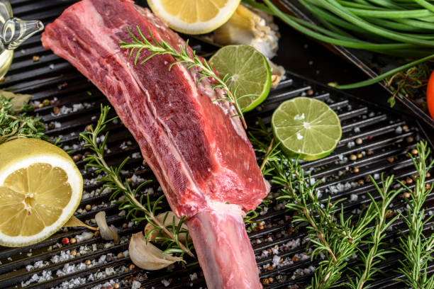 istock Raw Short Rib with Sea Salt and Pepper 800501528