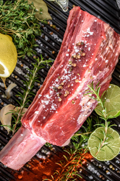 istock Raw Short Rib with Sea Salt and Pepper 800501596