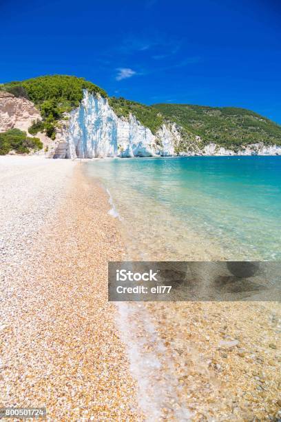 The Beach Of Vignanotica On Apulia Italy Stock Photo - Download Image Now - Bay of Water, Beach, Beauty