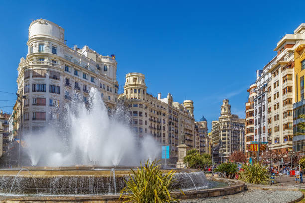 istock Square of the City Hall, Valencia, Spain 800510512