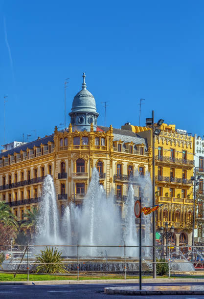 istock Square of the City Hall, Valencia, Spain 800510544