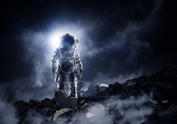 istock Astronaut in space suit 800522910