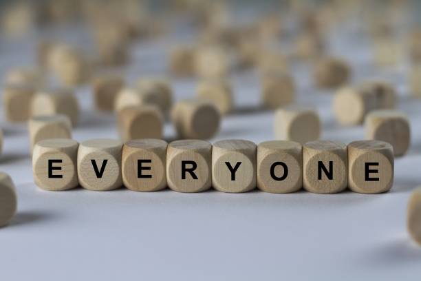 istock everyone - cube with letters, sign with wooden cubes 800524204