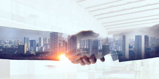istock Business greeting or agreement 800581084