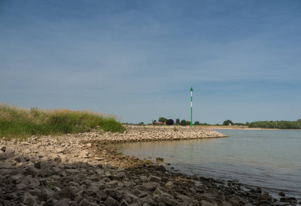 istock groyne at the rhine, Kalkar, Germany 800786254