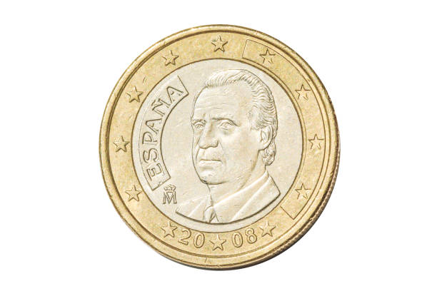istock Spain one euro coin 800863588