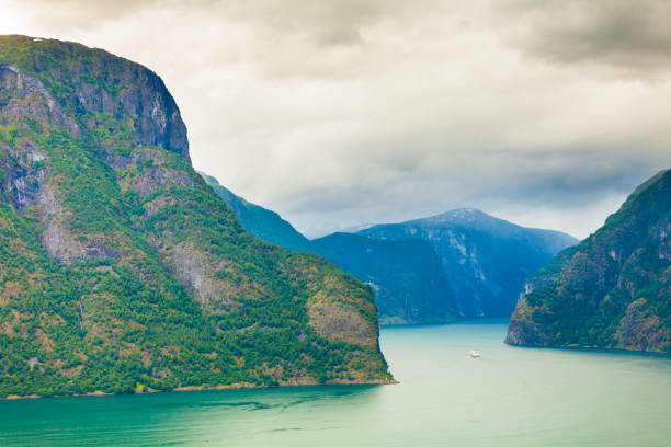 istock Aurland fjord from Stegastein view point, Norway 800863768