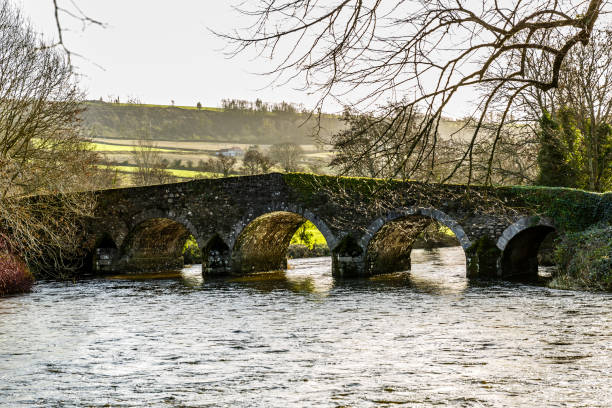 Ancient bridge over the Derry river in Ireland