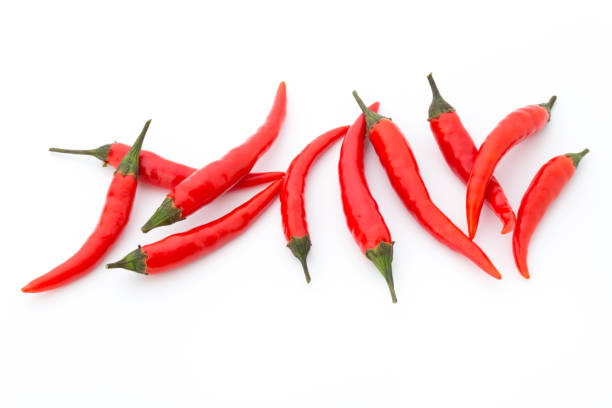 istock Chili pepper on the white background. 800871308