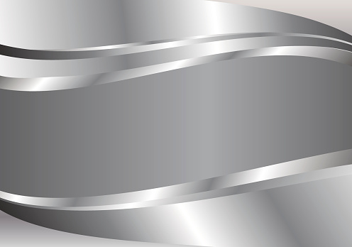 Silver Wave Abstract Vector Background Stock Illustration - Download ...