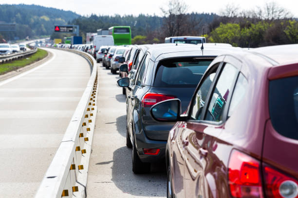 istock Cars in a traffic jam 800959378