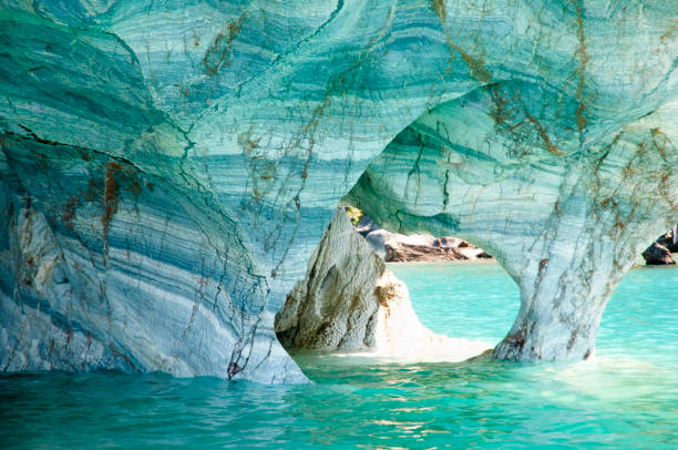 Marble Caves - Carrera Lake - Chile Marble Caves - Carrera Lake - Chile marble caves patagonia chile stock pictures, royalty-free photos & images