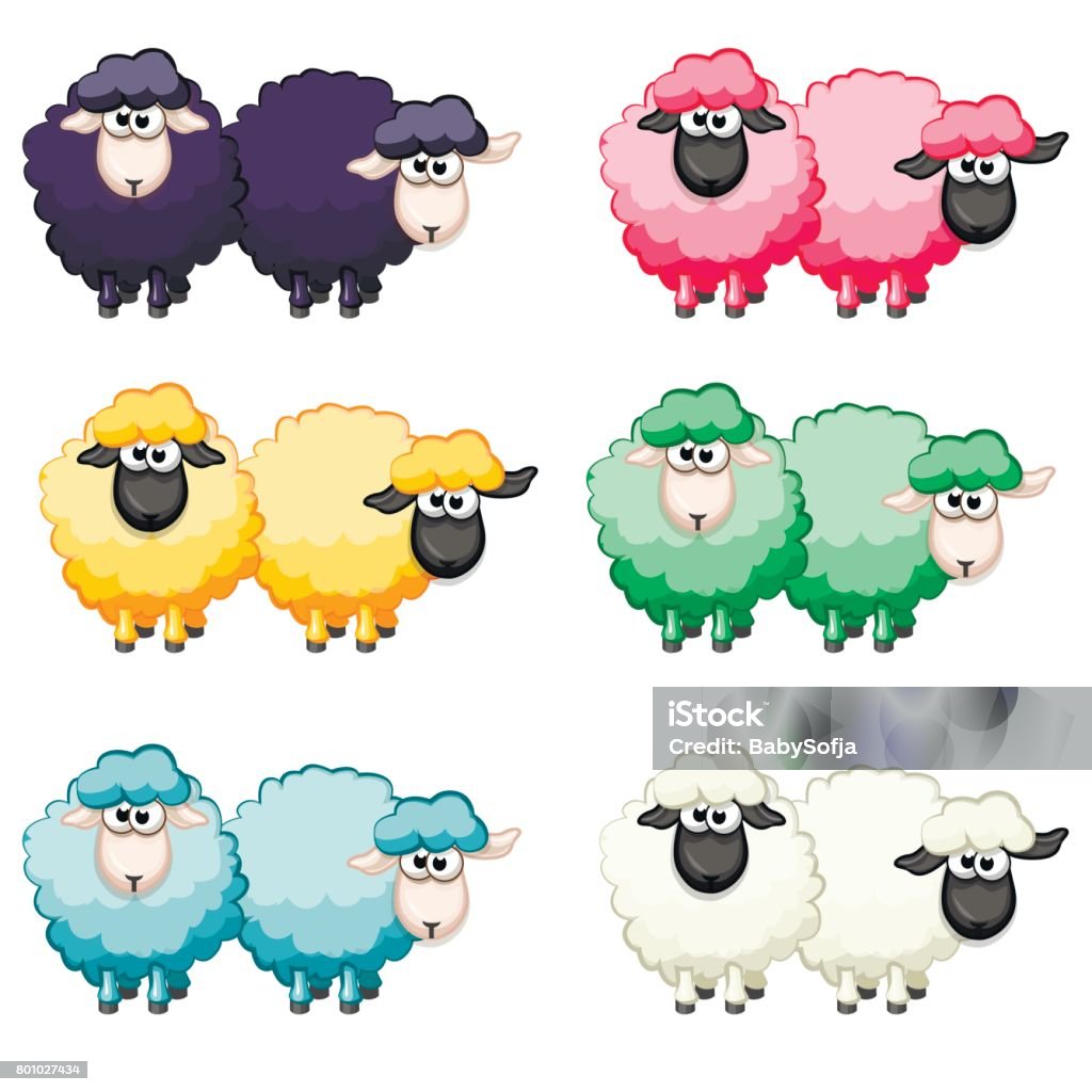 Ilustración de Dibujos Animados Lindo Divertido Color Ovejas y más Vectores Libres de Derechos de 2015 - 2015, Acabar, Actividad de agricultura - iStock Ilustración de Dibujos Animados Lindo Divertido Color Ovejas y más Vectores Libres de Derechos de 2015 - 2015, Acabar, Actividad de agricultura - iStock