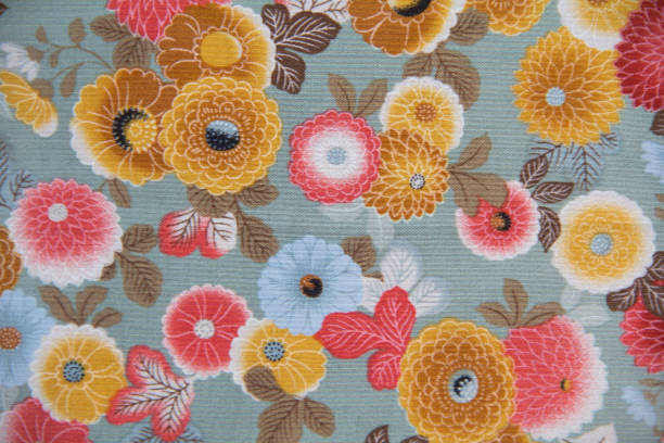 Vintage & Retro Fabric background image. stock photo