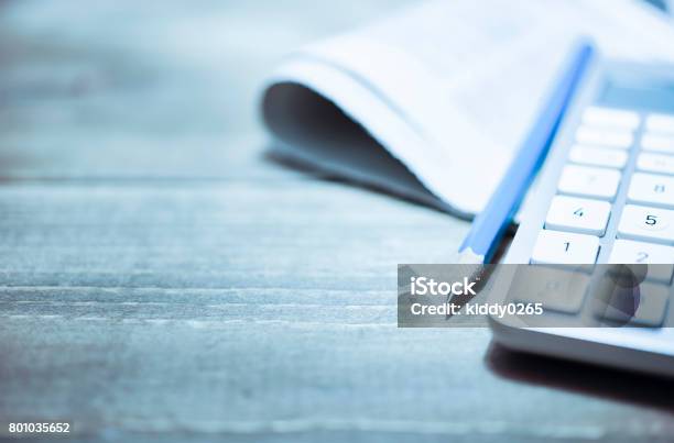 Work Tools Stock Photo - Download Image Now - Accountancy, Calculator, Backgrounds