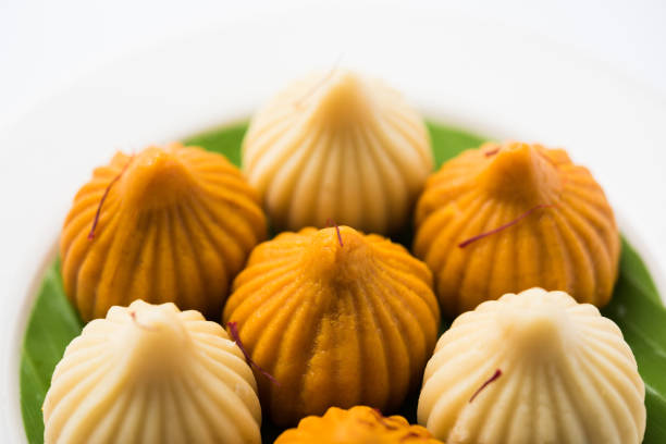 istock A modak is an Indian sweet dumpling popular in India. It is called modak, Kozhakkatta, modhaka, kadubu, modhakam, kozhakkattai, kudumu. made up of coconut and jaggery, rice flour, wheat with khava 801040610